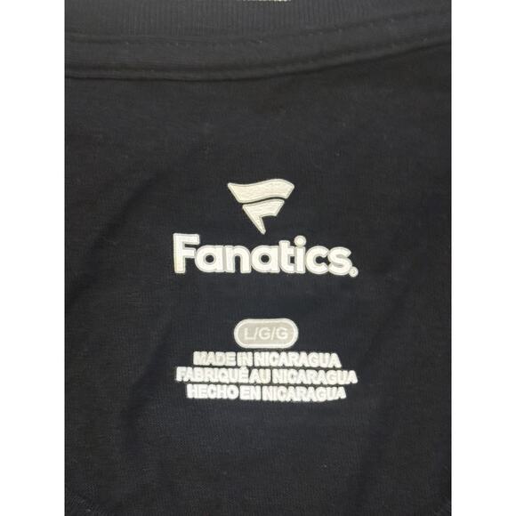 Pittsburgh Pirates Shirt Womens Large Black Yellow MLB Baseball Fanatics Tee - Picture 4 of 7